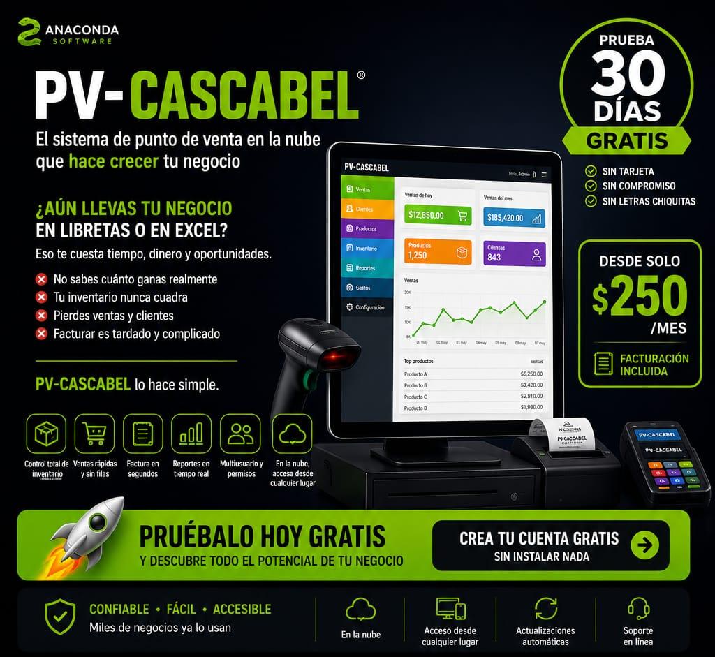 Anuncio Especial Punto de Venta Cascabel